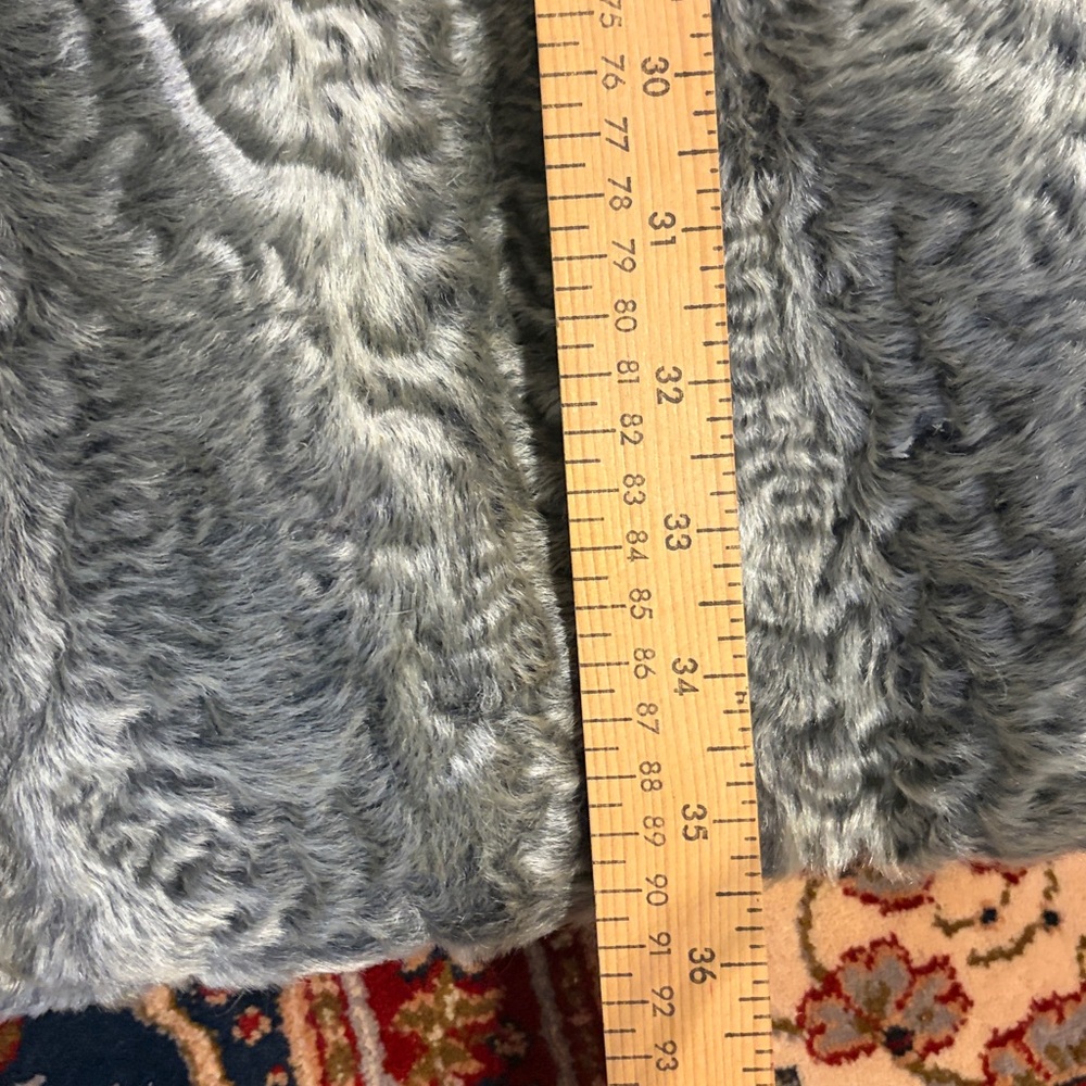 1960 BACARA STYLED BY FAIRMOOR FRANCE MONGOLIAN LAMB REAL MINK FUR COLLAR COAT - Picture 9 of 13